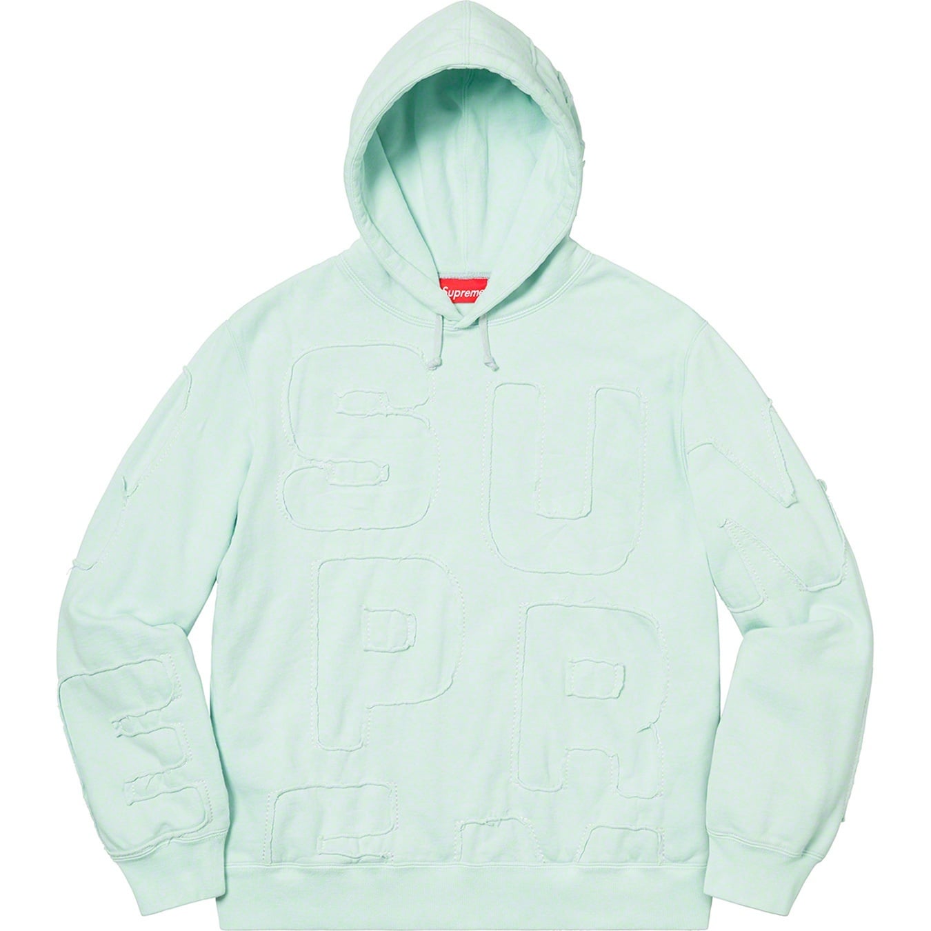 Cutout Letters Hooded Sweatshirt view 8